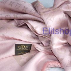Палантин Louis Vuitton monogramm lurex shawl pink