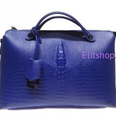 Сумка Fendi чемоданчик синего цвета